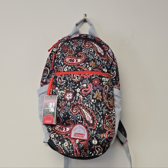 Vera Bradley Coleman 15L Lightweight Outdoor Backpack Daypack Eden Paisley Gray main image 3